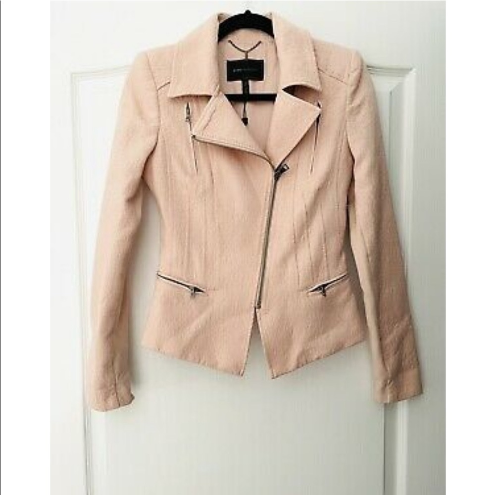 BCBGMaxAzria Boe Moto Pink Jacket Size XS - Picture 2 of 8